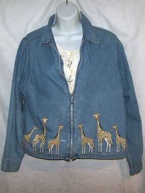 VTG  Tantrum Blues Denim Jacket size PL